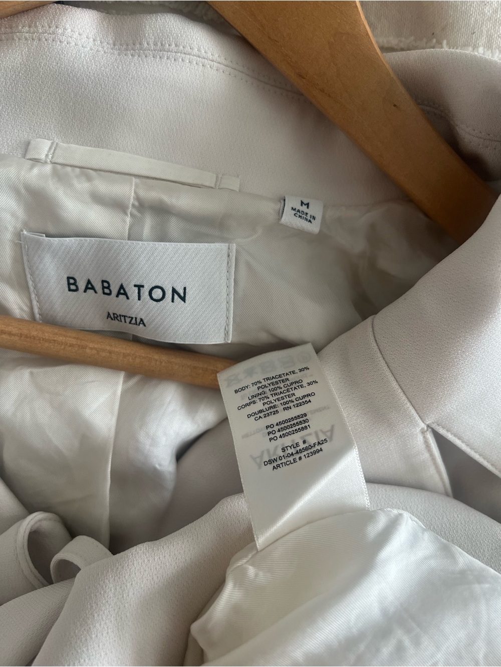 Aritzia Babaton Postage Cream Tie-Waist trench Jacket - Picture 3 of 6
